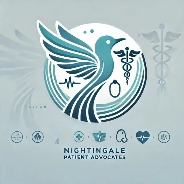 Nightingale logo featuring stylized bird with caduceus